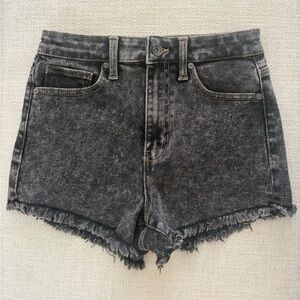 Kendall + Kylie Black Denim Cutoff Shorts – High Rise “The Drifter” | Size 5/27